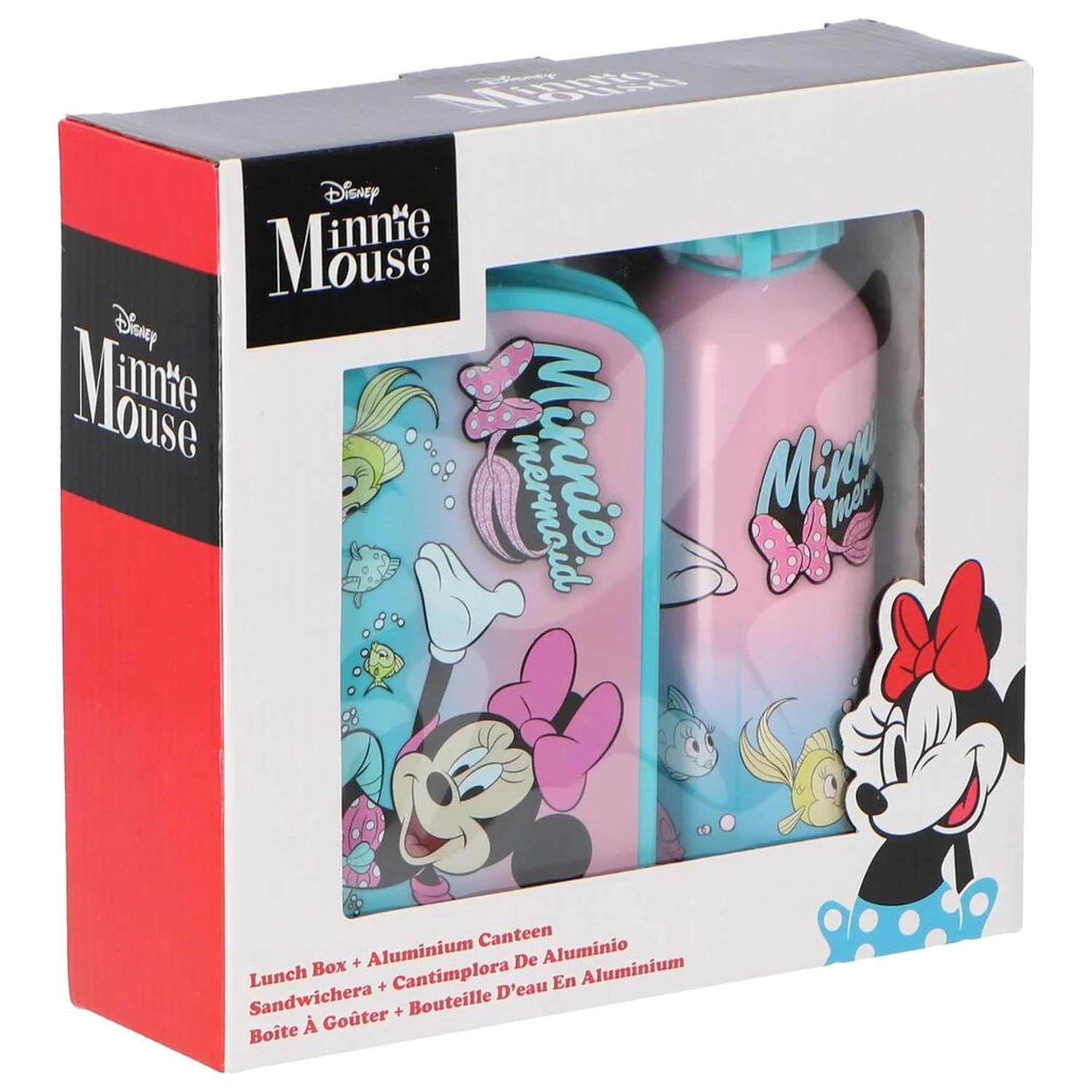 Disney Minnie Obedový box + hliníková fľaša set 500 ml produktová fotografia