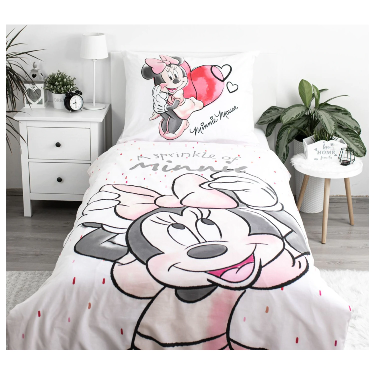 Disney Minnie biela obliečka na perinu produktová fotografia