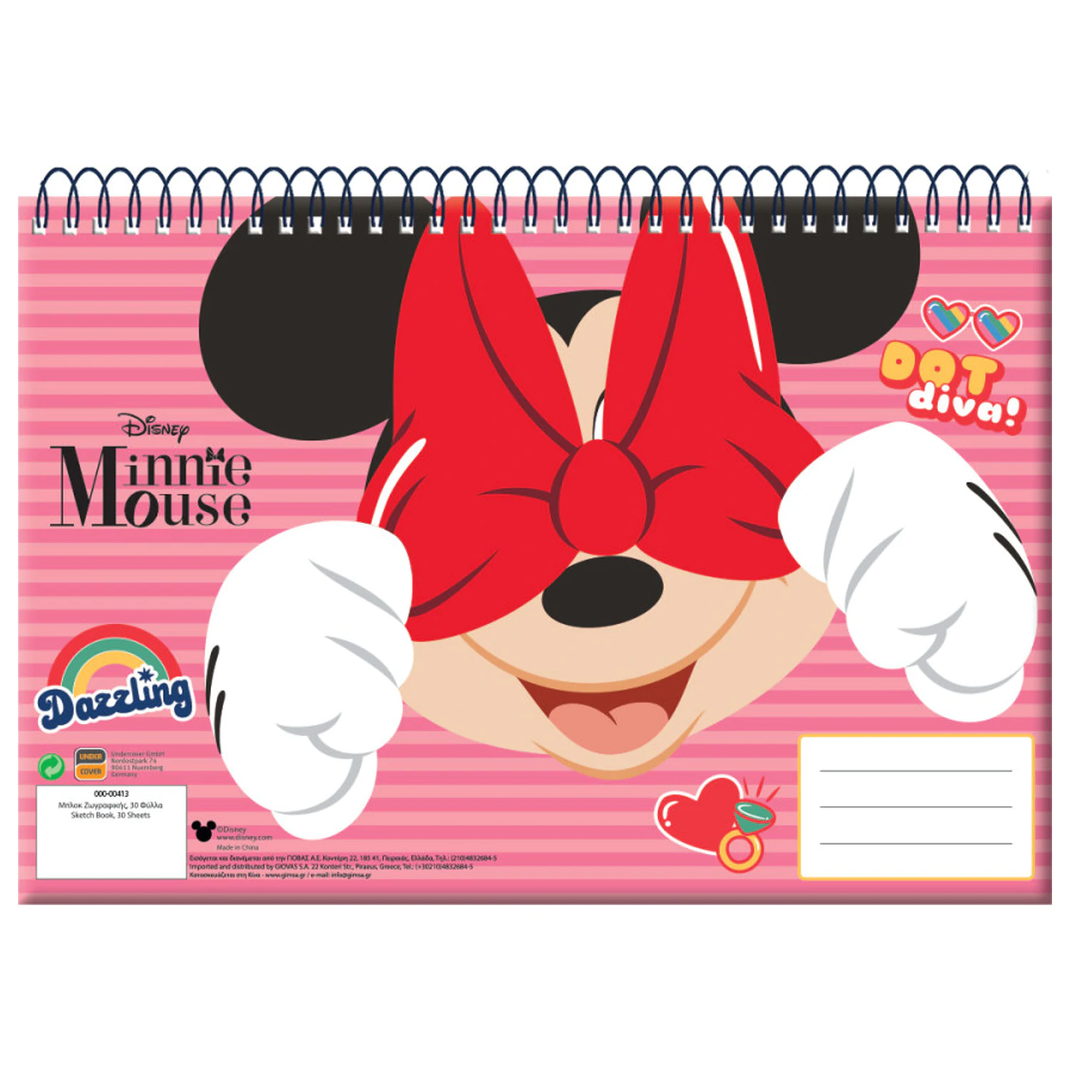 Disney Minnie Wink A/4 Špirálový skicár, 30 listov produktová fotografia