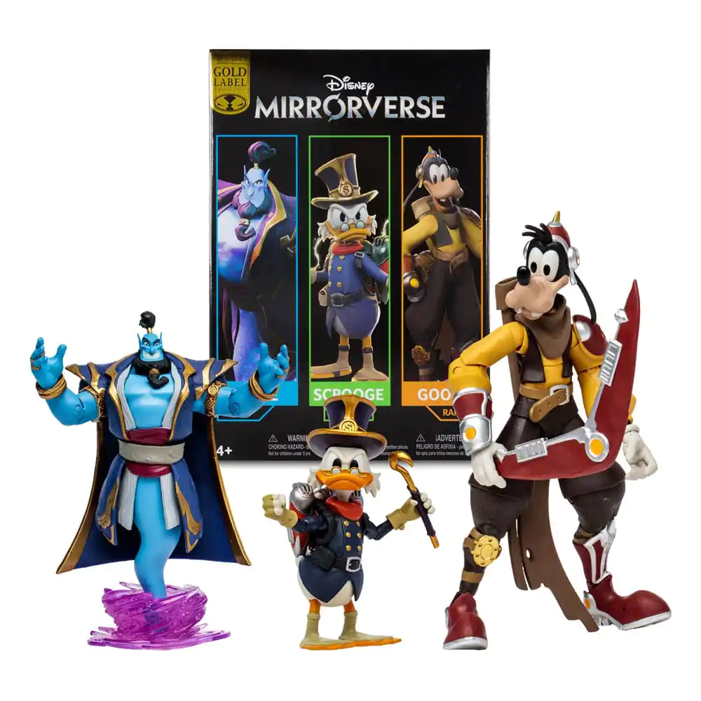 Disney Mirrorverse Akčné Figúrky Combopack Genie, Scrooge McDuck & Goofy (Gold Label) 13 - 18 cm produktová fotografia