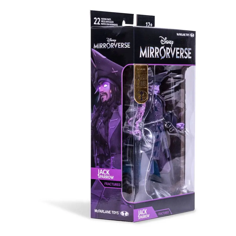 Akčná figúrka Disney Mirrorverse Jack Sparrow Fractured Gold Label Series 18 cm produktová fotografia