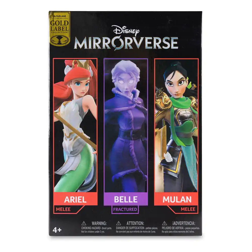 Disney Mirrorverse akčné figúrky Princess Pack Mulan, Belle (Fractured) & Arielle (Gold Label) 13 - 18 cm produktová fotografia