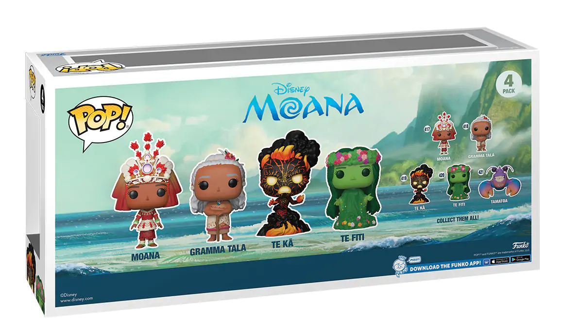 Disney POP! Movies Vinyl Figúrka 4-Pack Moana (GW) 9 cm produktová fotografia