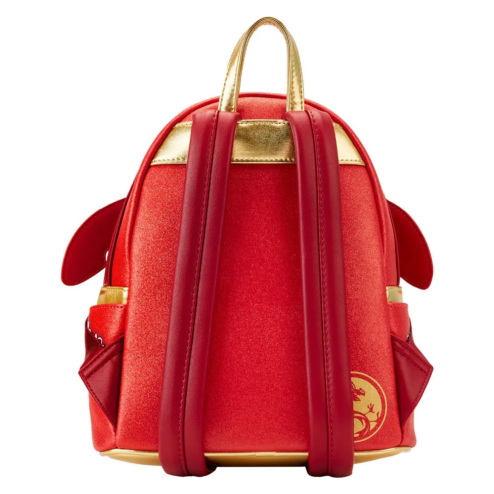 Loungefly Disney Mulan 25th Anniversary Mushu glitter ruksak 26cm produktová fotografia