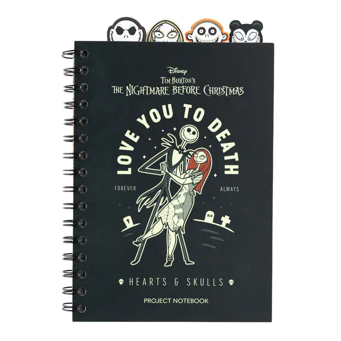 Disney Nightmare Before Christmas A5 zápisník produktová fotografia