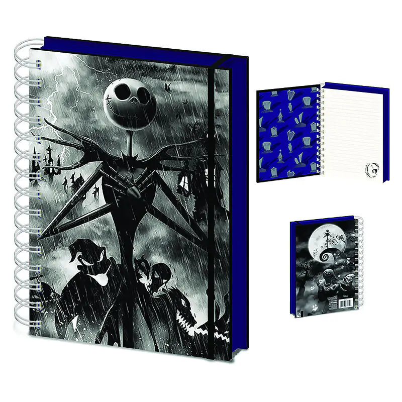 Disney Nightmare Before Christmas A5 lentikulárny zápisník produktová fotografia