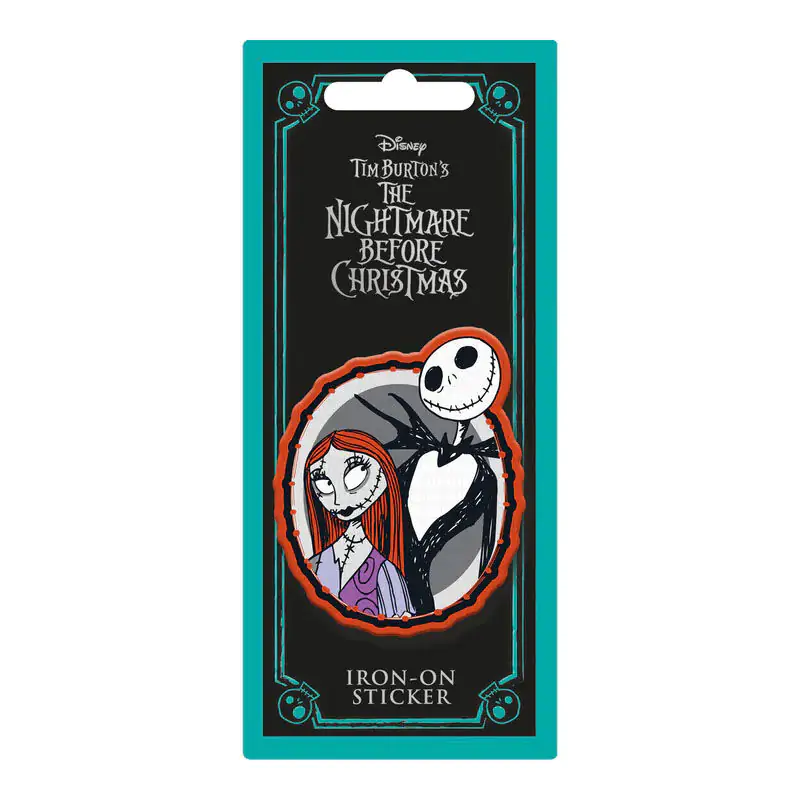 Disney Nightmare Before Christmas Jack & Sally vyšívaná nálepka produktová fotografia