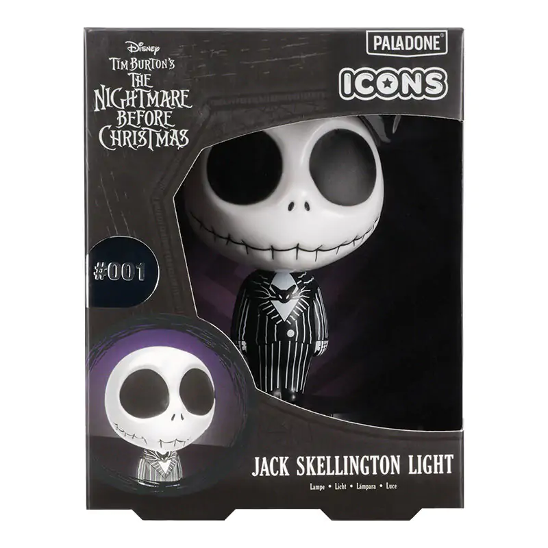 Disney Nightmare Before Christmas Jack Skellington Ikony lámpa 10 cm termékfotó