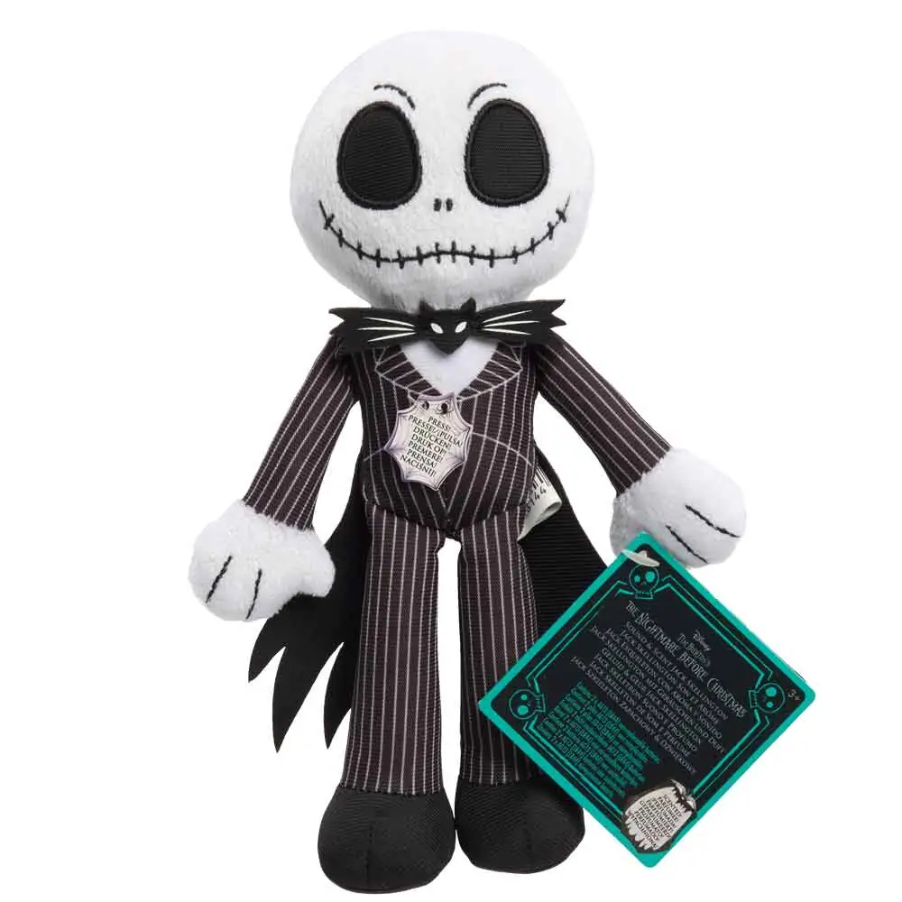 Disney Nightmare Before Christmas Jack Skellington zvuková plyšová hračka produktová fotografia