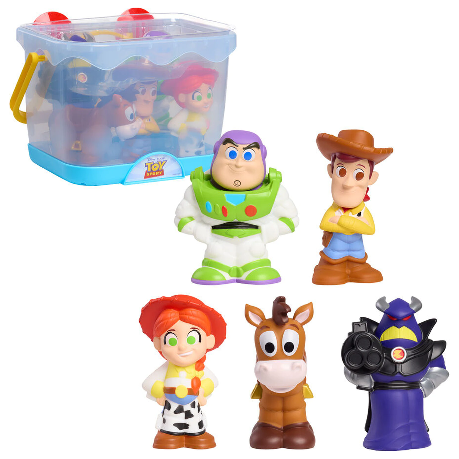 Disney Pixar Toy Story sada 5 kúpeľňových figúrok produktová fotografia