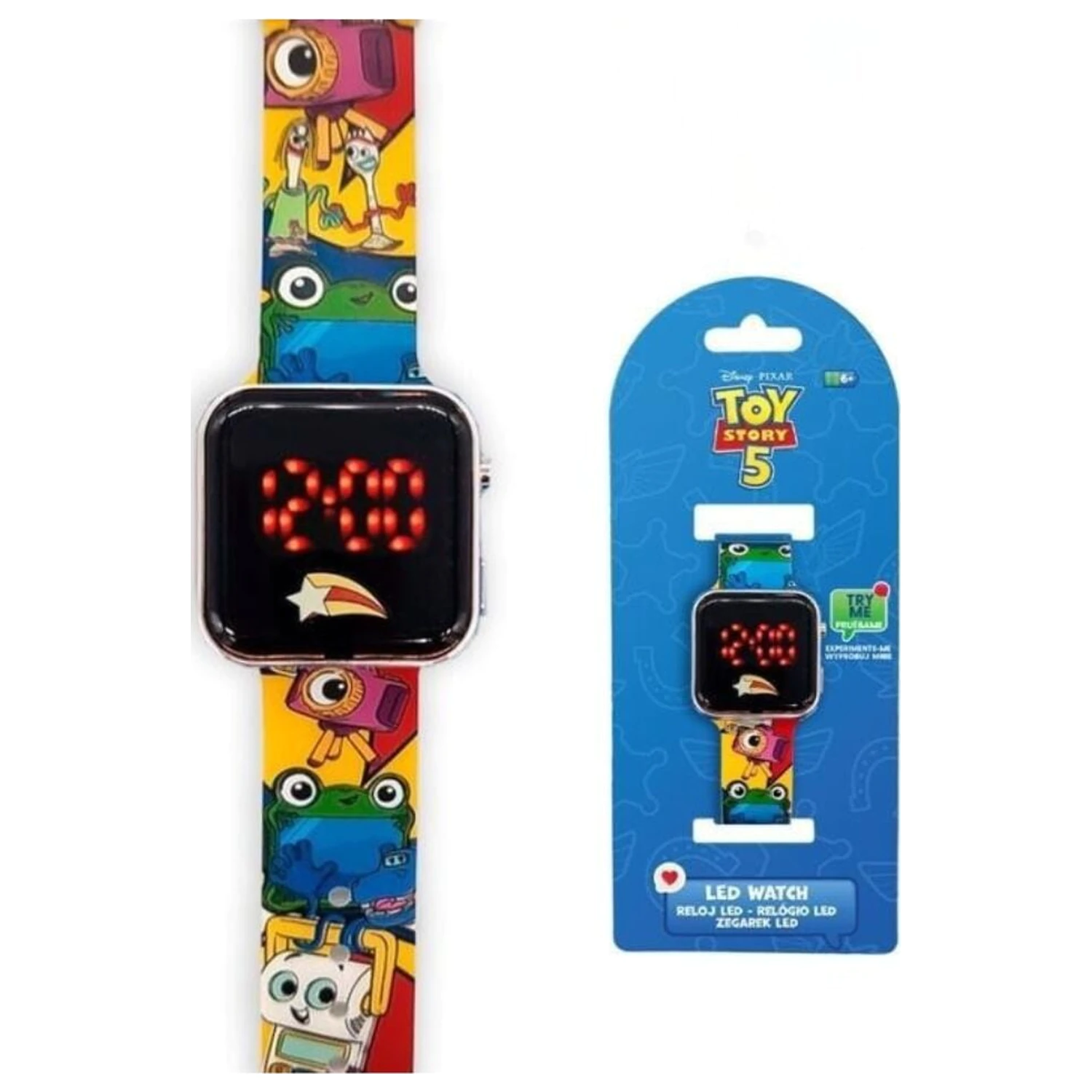 Disney Pixar Toy Story 5 LED hodinky produktová fotografia