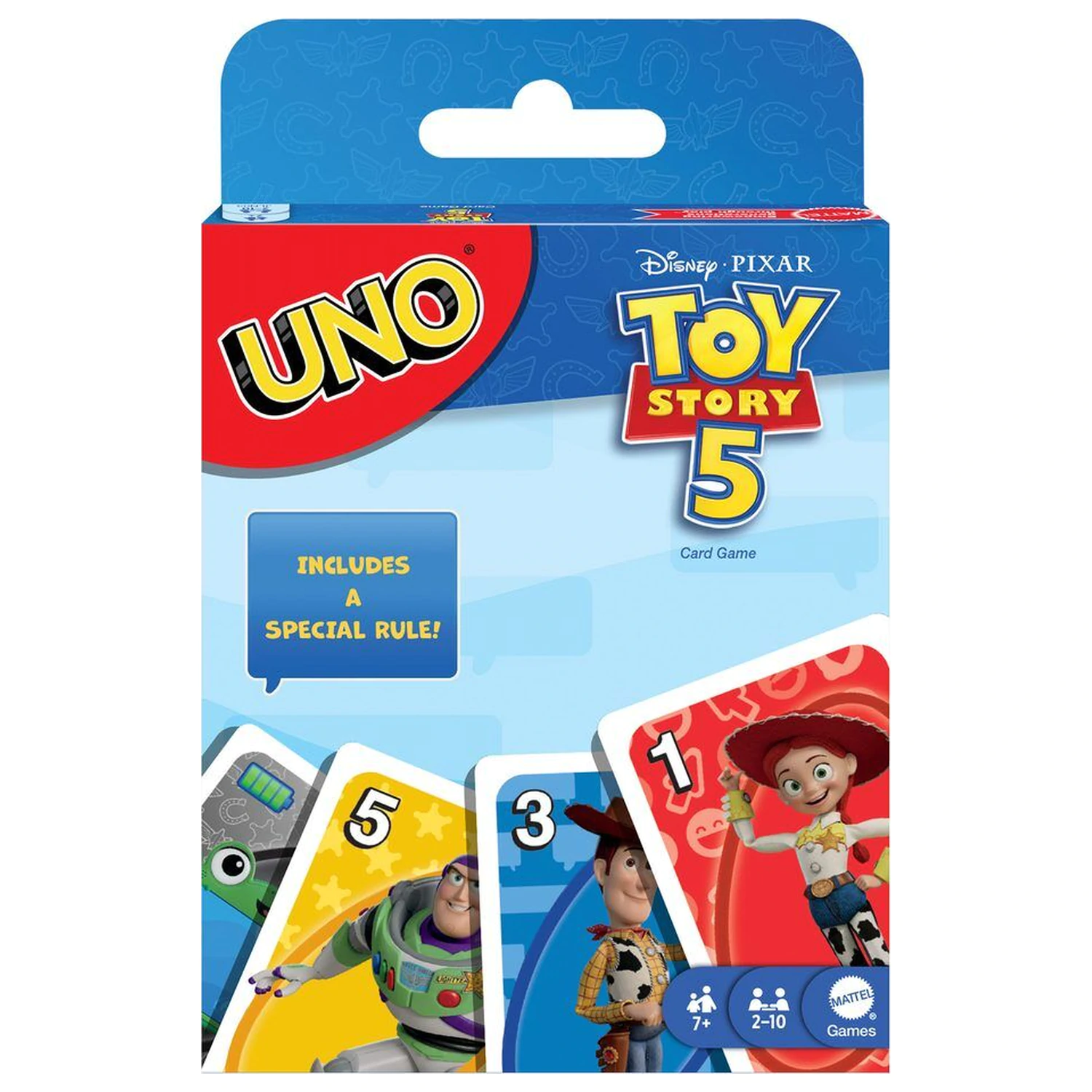 Disney Pixar Toy Story 5 UNO kartová hra produktová fotografia