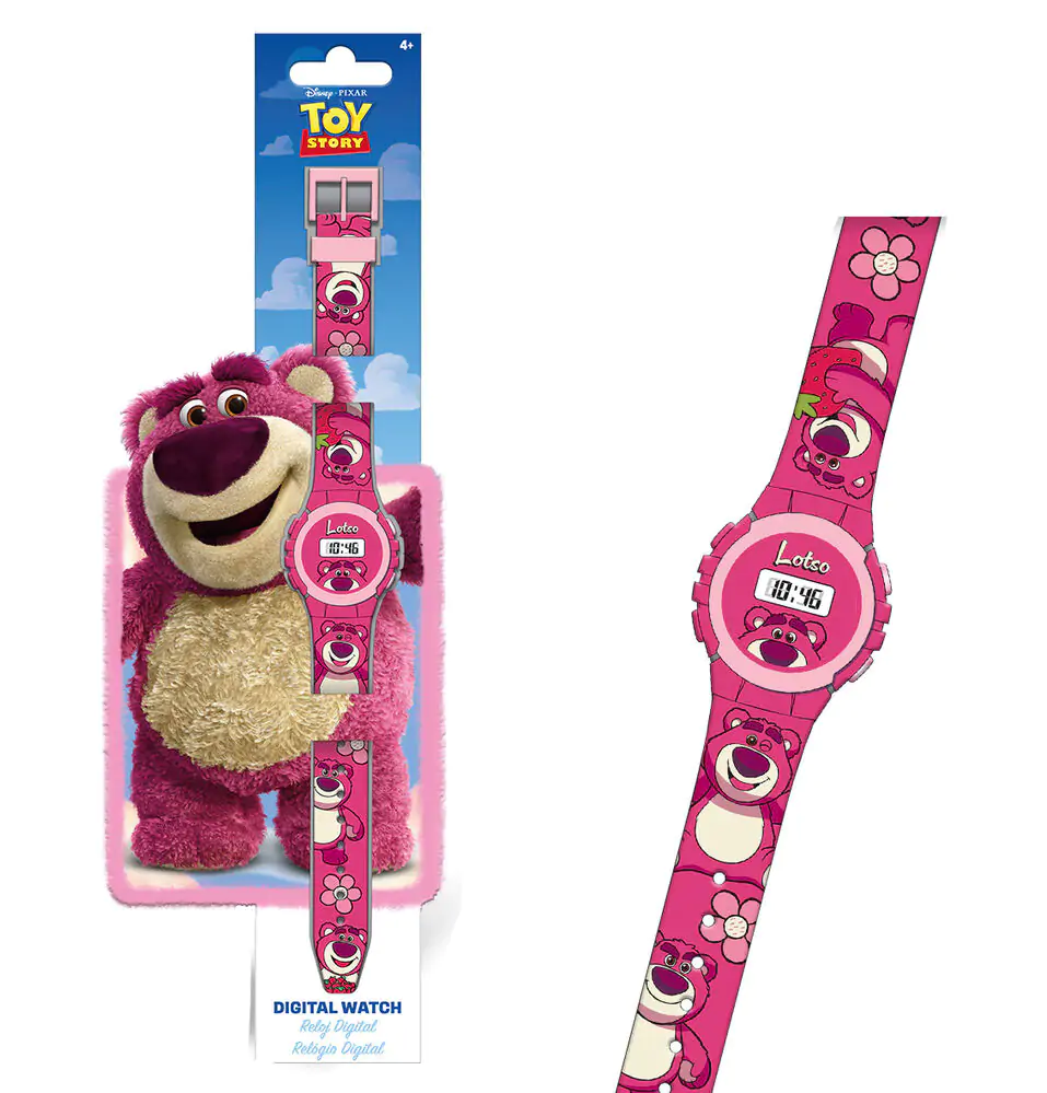 Disney Pixar Toy Story Lotso digitálne hodinky produktová fotografia