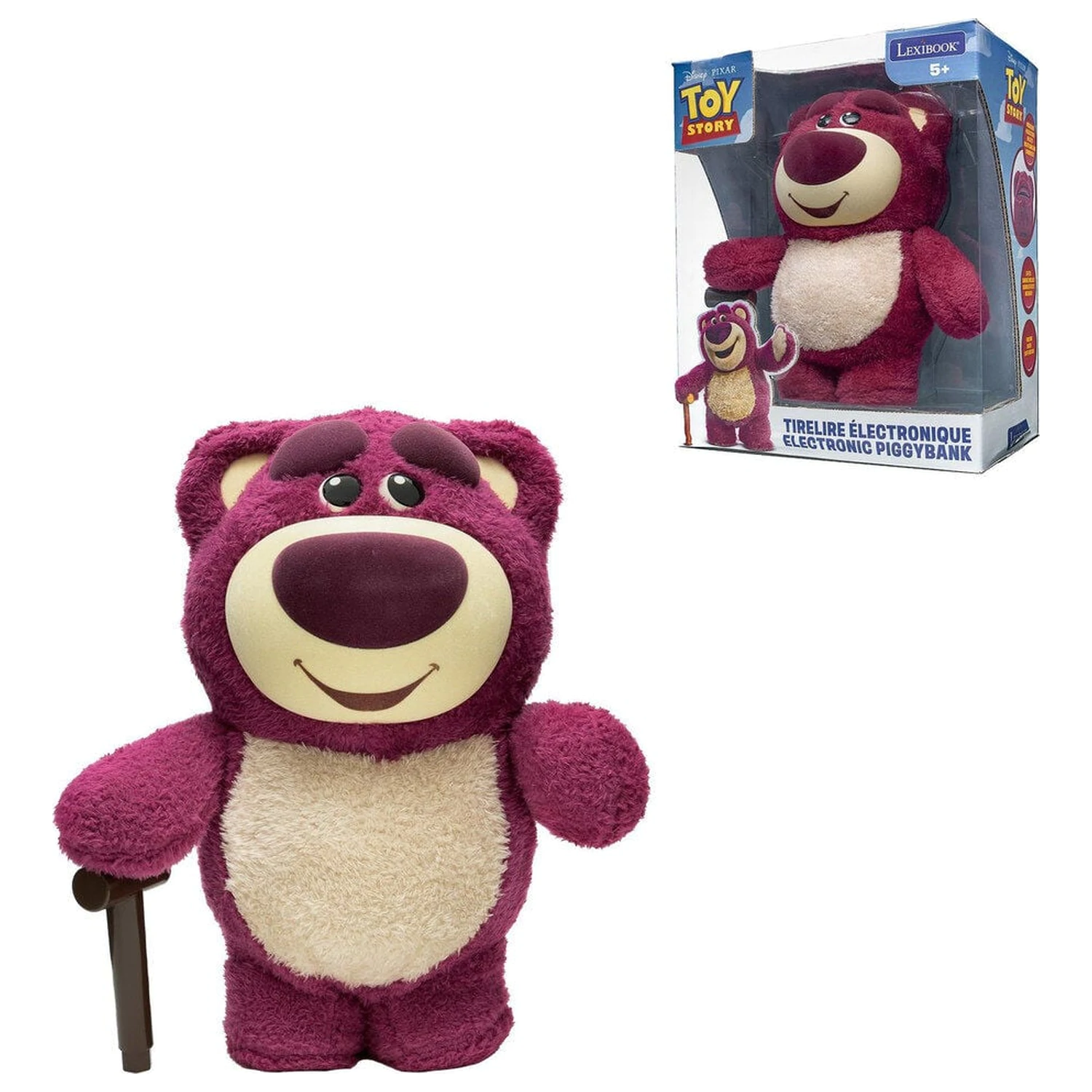 Disney Pixar Toy Story Lotso elektronická pokladnička produktová fotografia