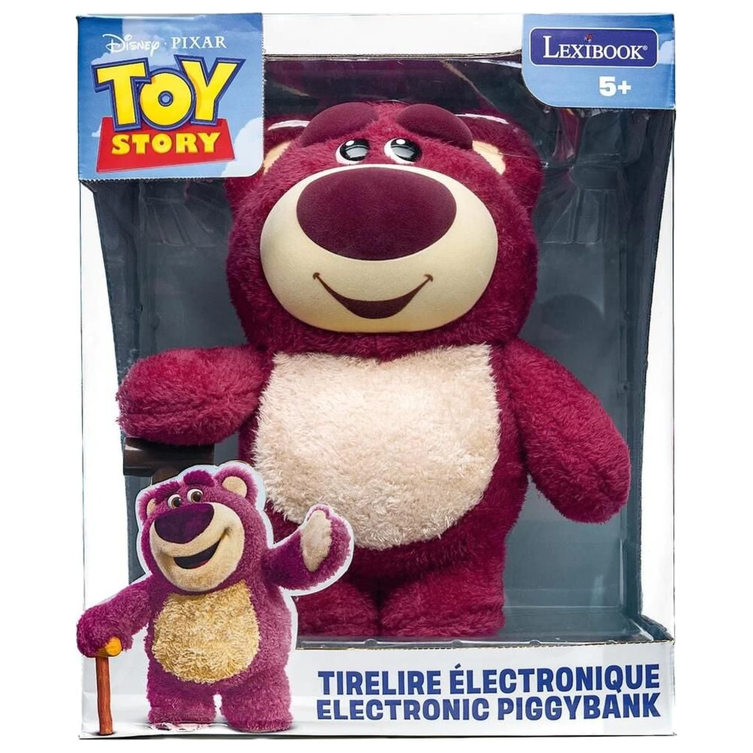 Disney Pixar Toy Story Lotso elektronická pokladnička produktová fotografia
