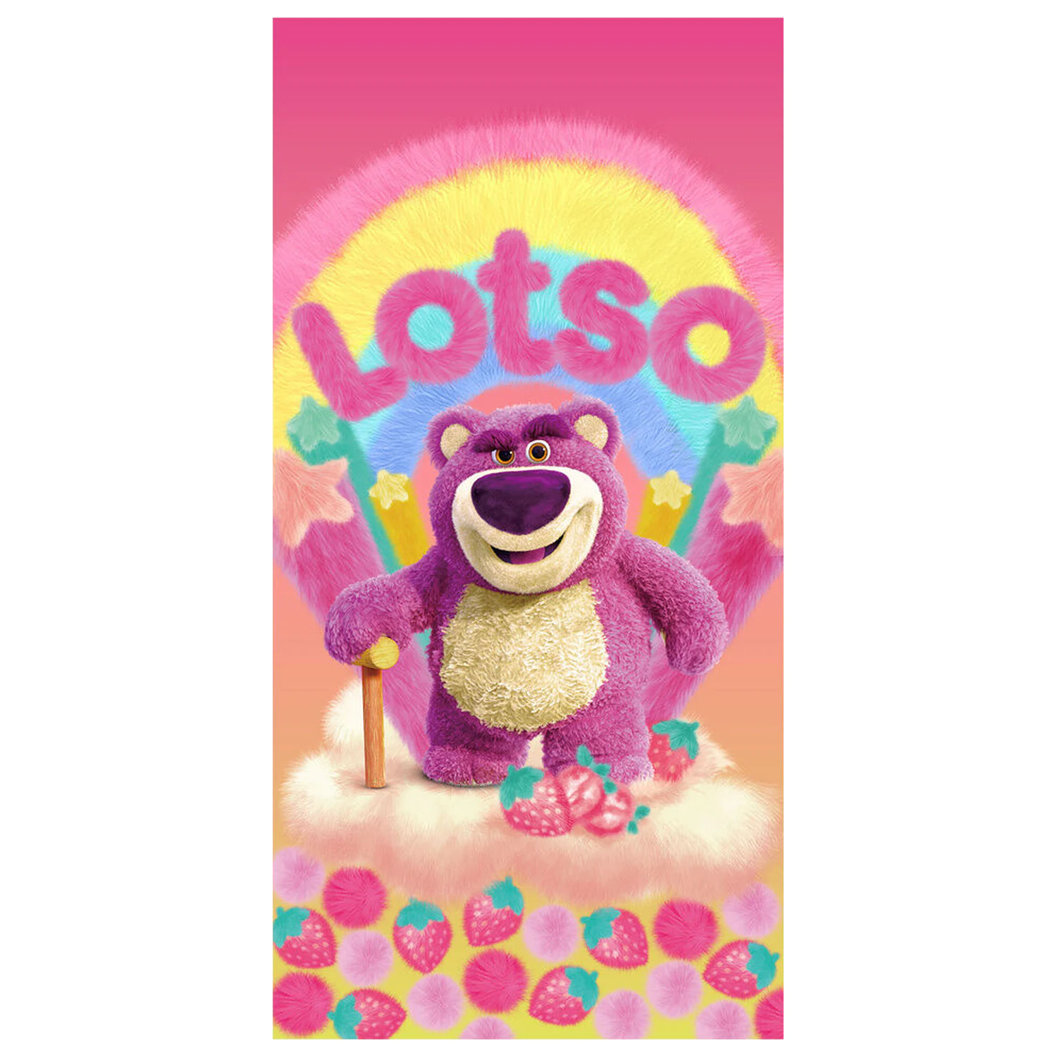 Disney Pixar Toy Story Lotso mikrovláknová plážová osuška produktová fotografia