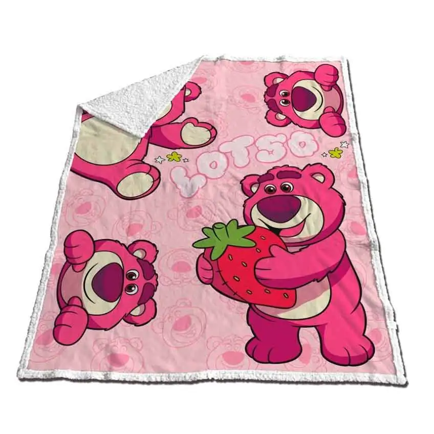 Disney Pixar Toy Story Lotso Coral sherpa deka 130x170cm produktová fotografia