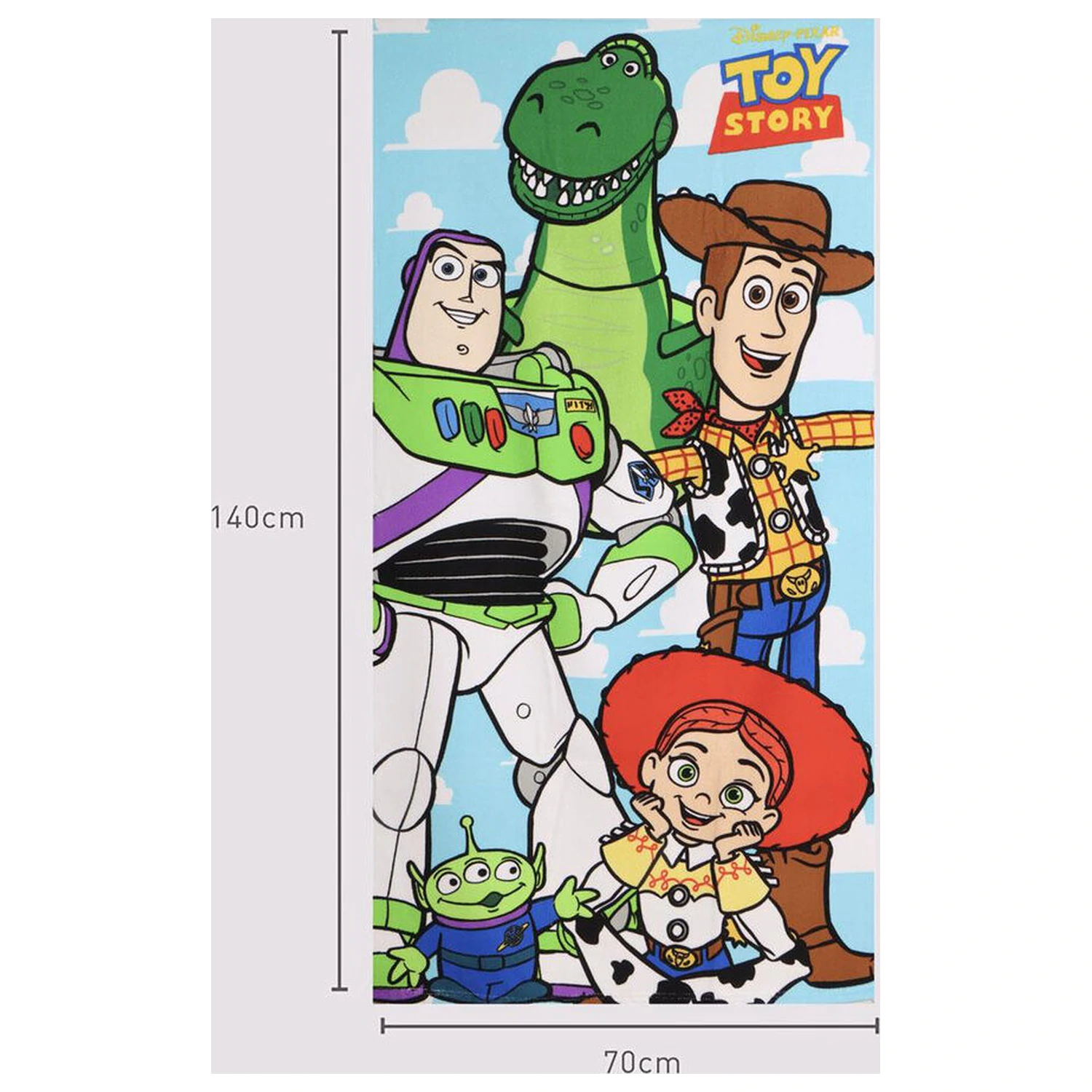 Disney Pixar Toy Story mikrovláknová plážová osuška produktová fotografia
