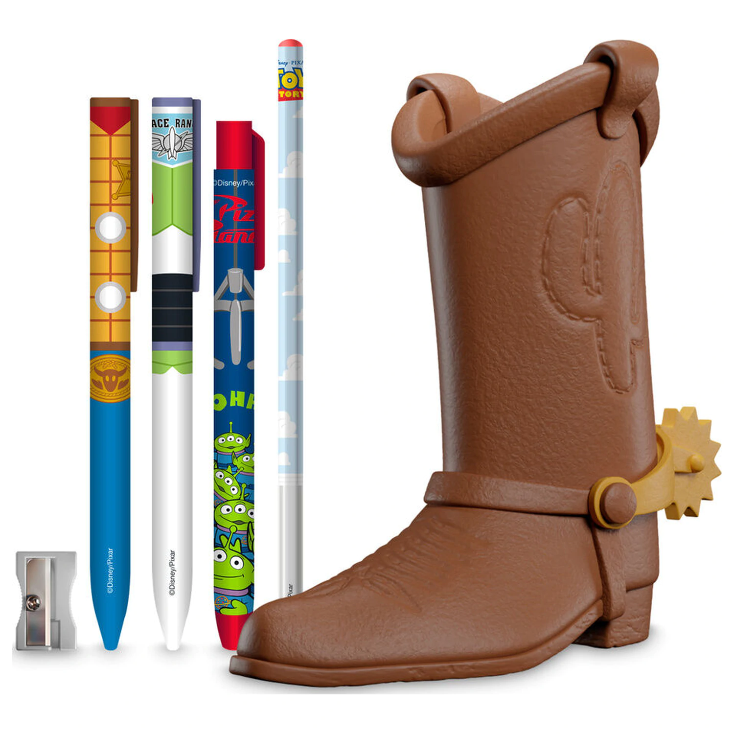 Disney Pixar Toy Story Woody Boot držiak na ceruzky + súprava na písanie produktová fotografia