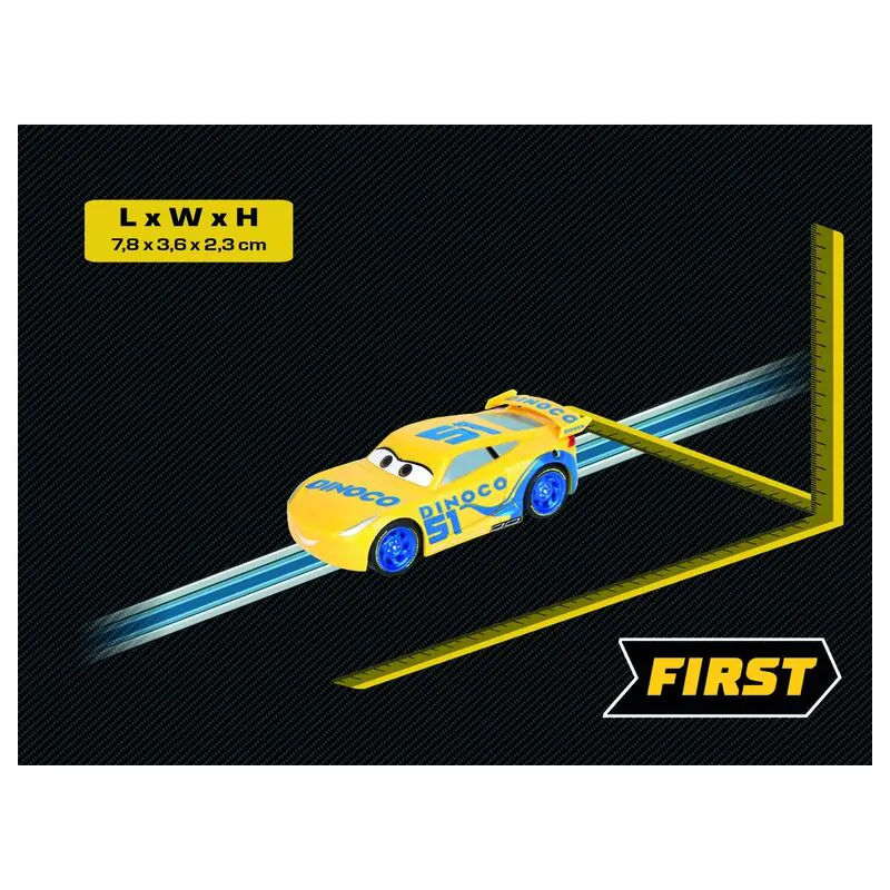 Disney Pixar Cars Dinoco Cruz auto produktová fotografia