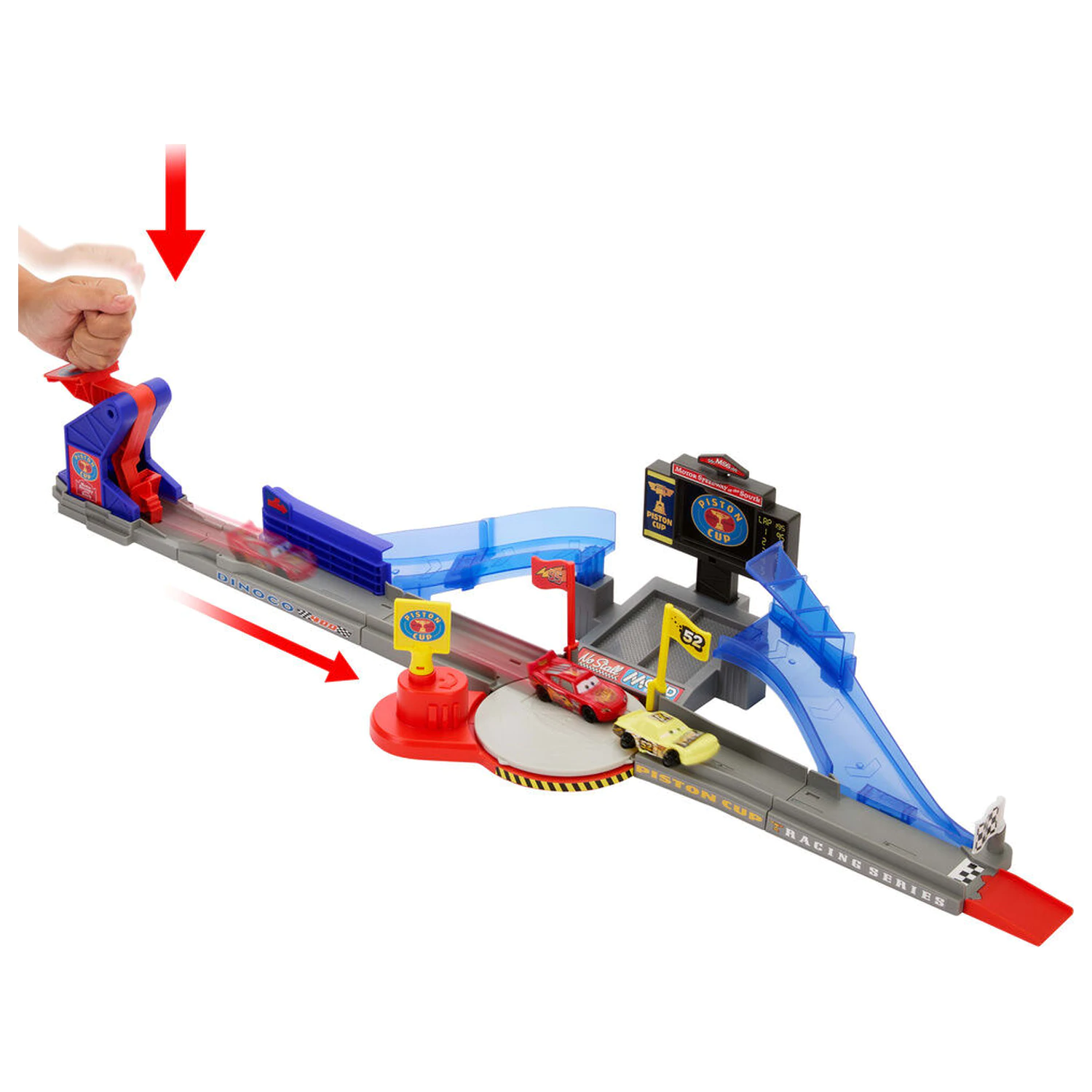 Disney Pixar Cars Piston Cup Stunting Speedway hracia súprava produktová fotografia