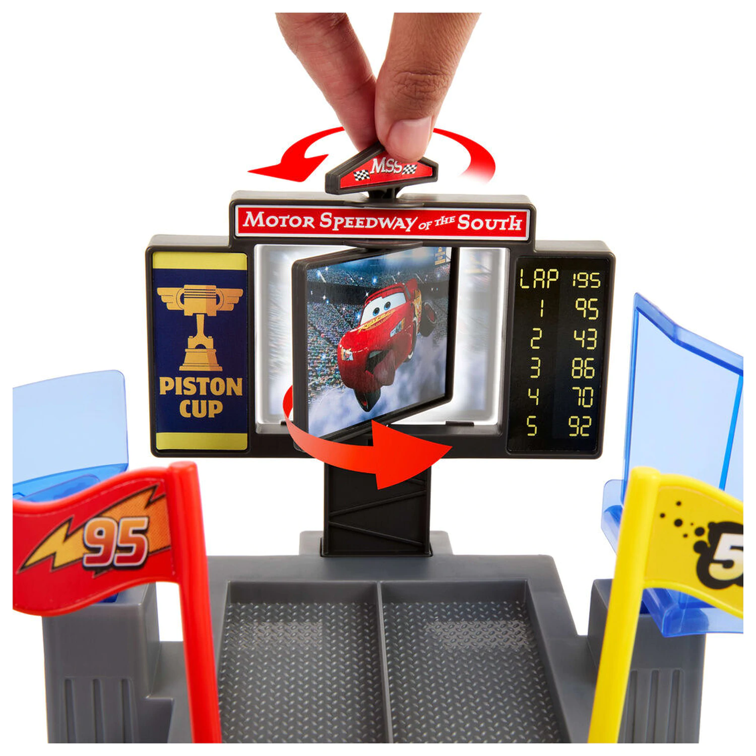 Disney Pixar Cars Piston Cup Stunting Speedway hracia súprava produktová fotografia