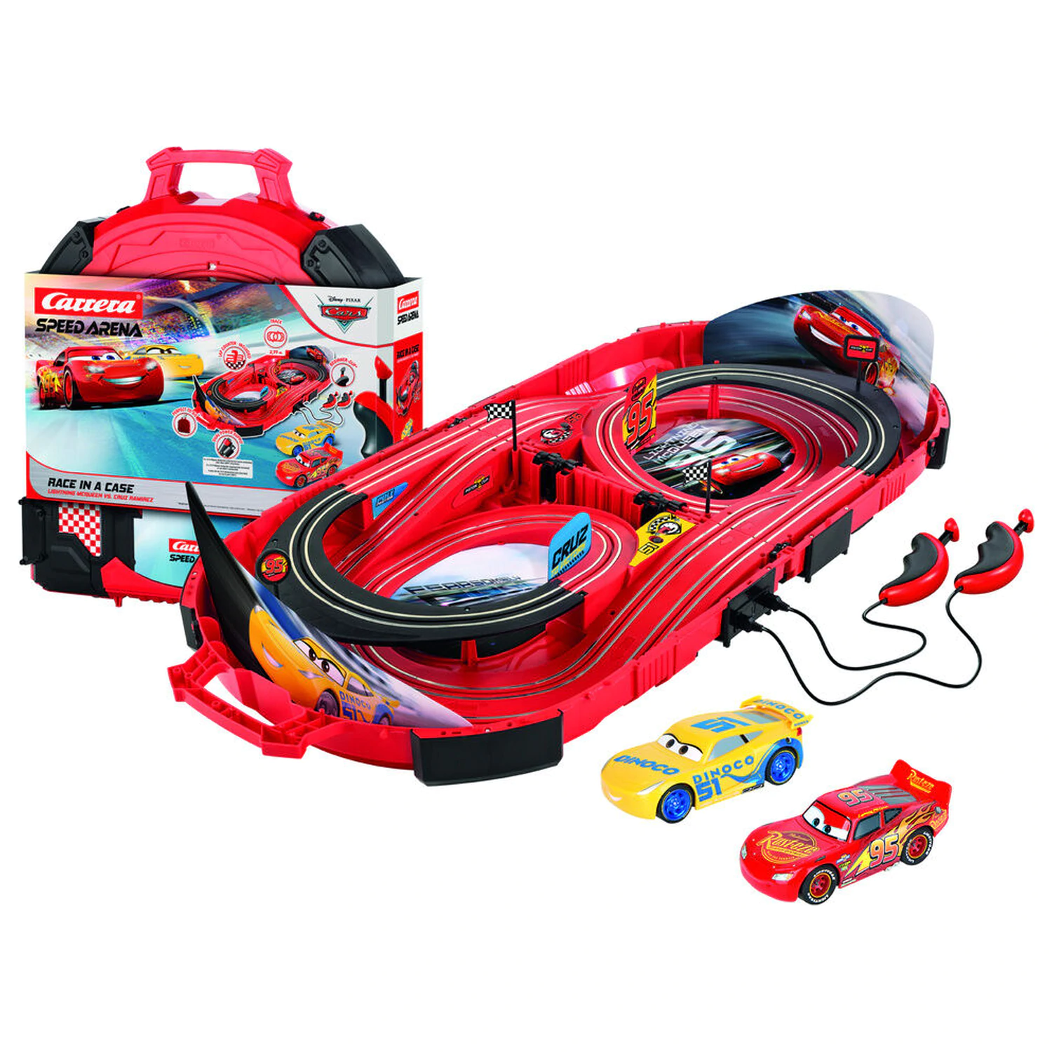 Disney Pixar Cars Závodný okruh Race in a Case produktová fotografia