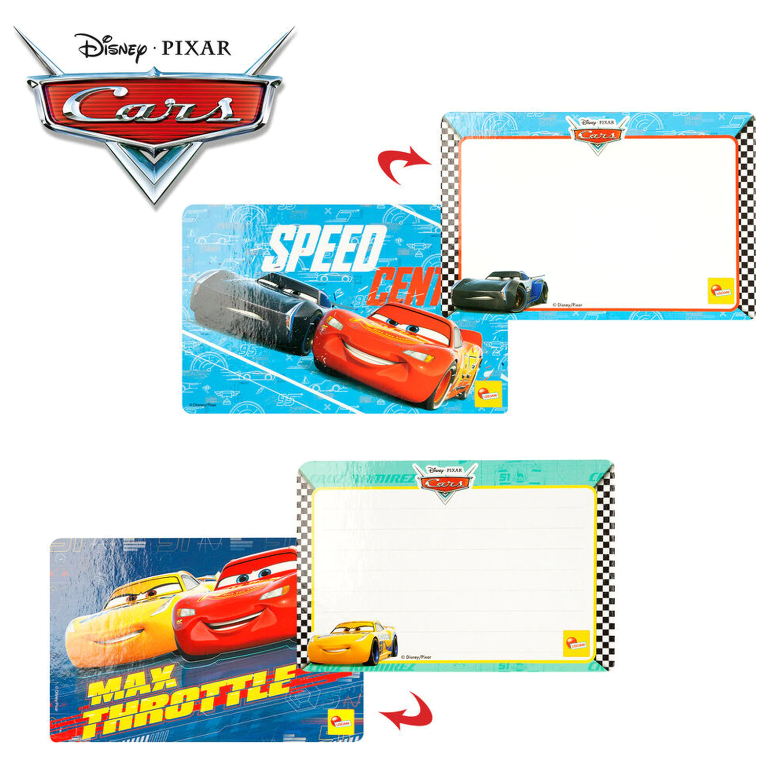 Disney Pixar Cars škola kreslenia produktová fotografia