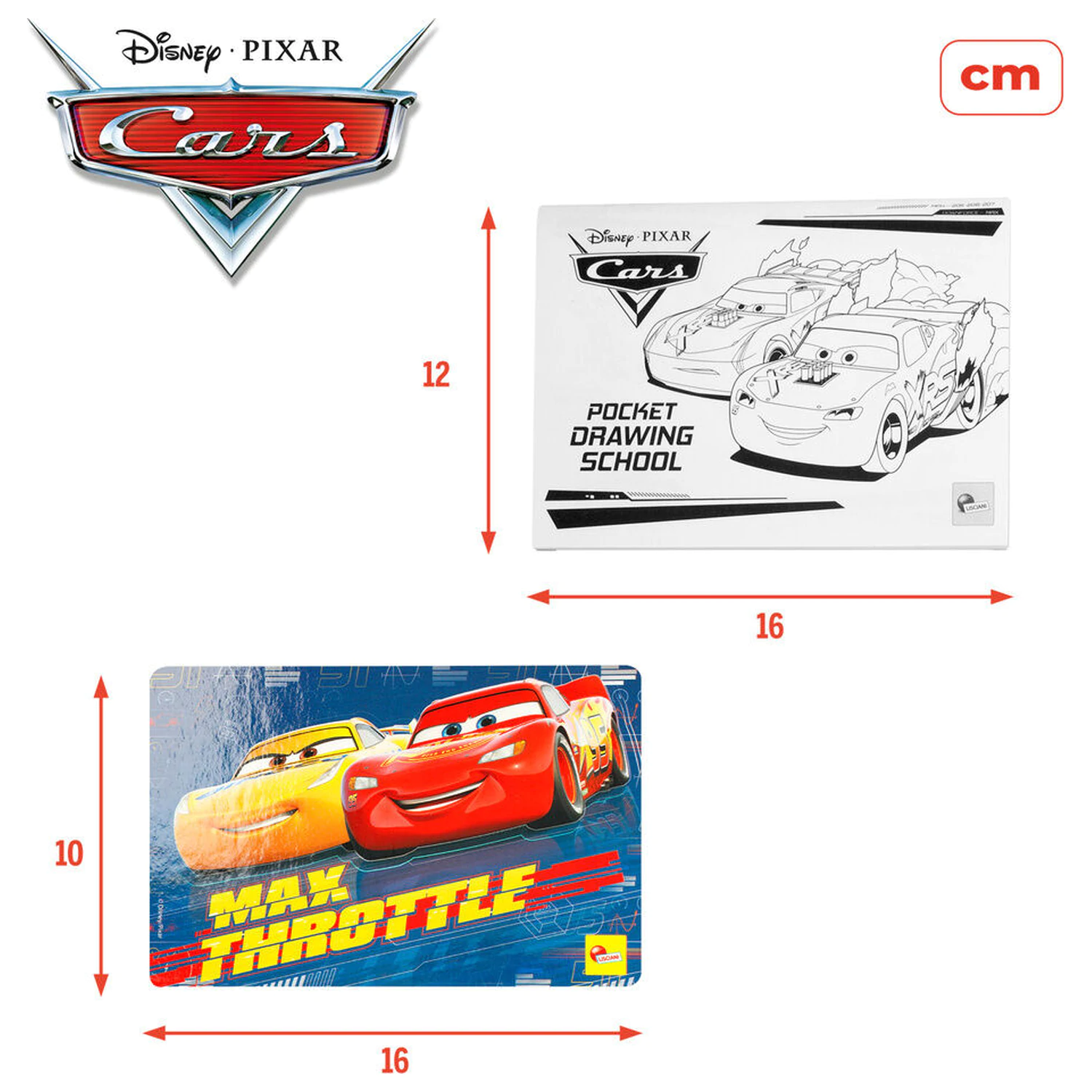 Disney Pixar Cars škola kreslenia produktová fotografia