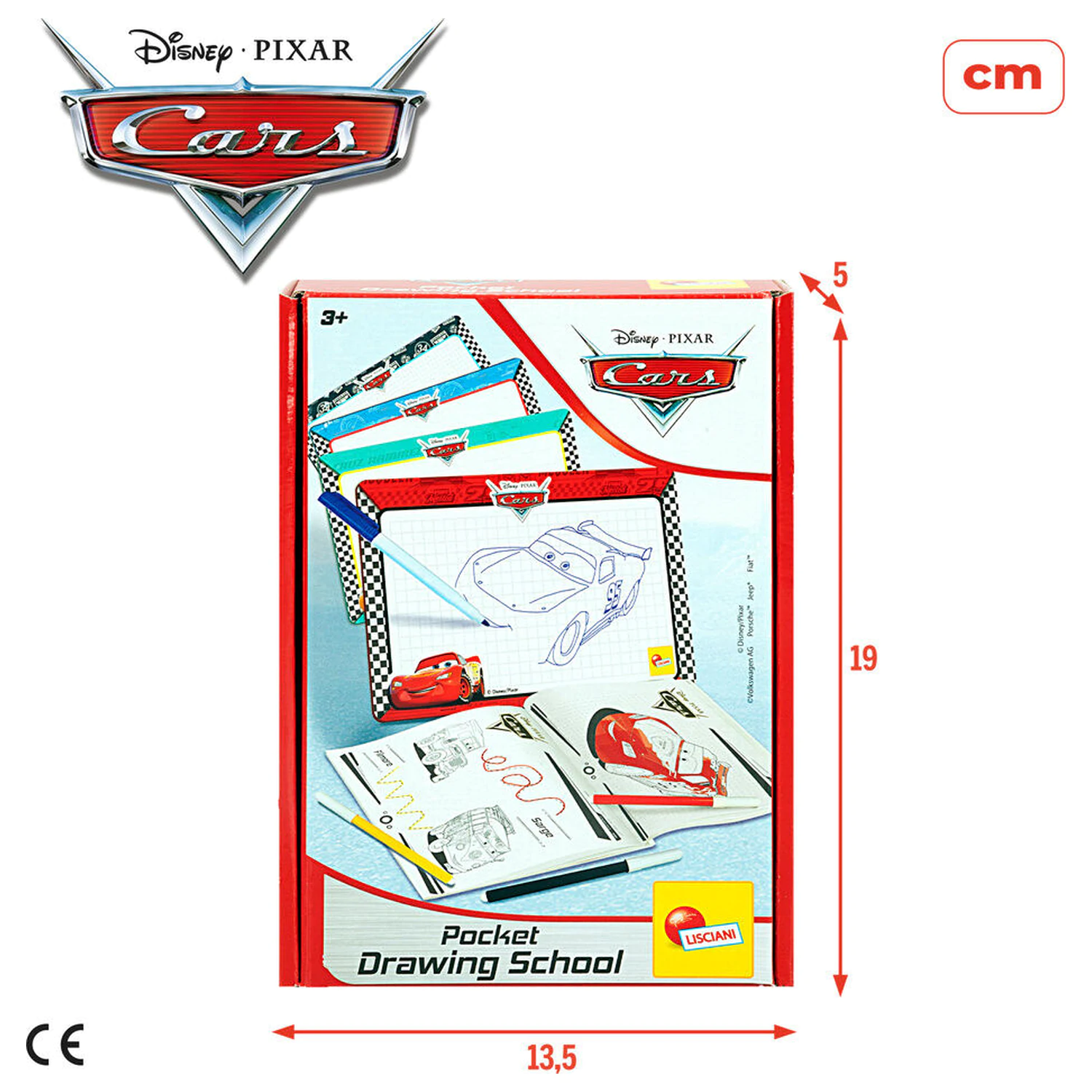 Disney Pixar Cars škola kreslenia produktová fotografia