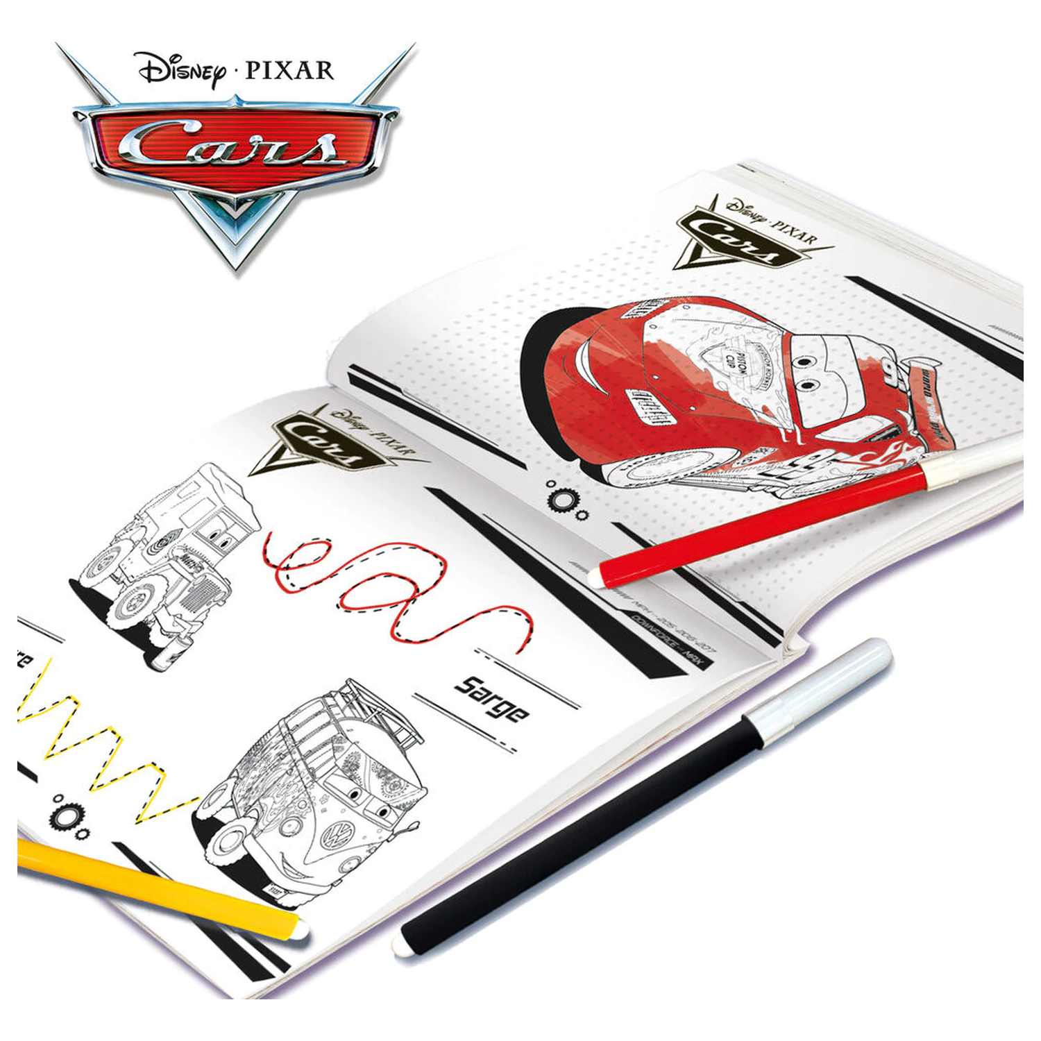 Disney Pixar Cars škola kreslenia produktová fotografia