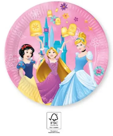 Disney Princess Live your Story, Disney Princess papierové taniere 8 ks 23 cm FSC produktová fotografia