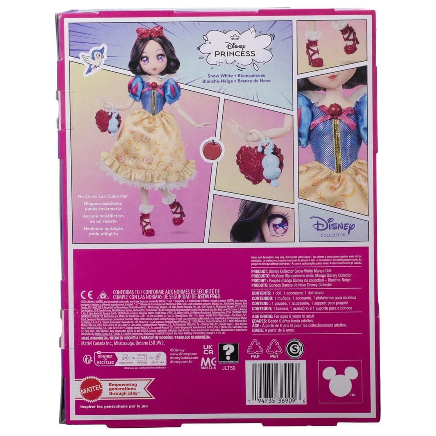 Disney Princess bábika Manga Snow White 22 cm produktová fotografia