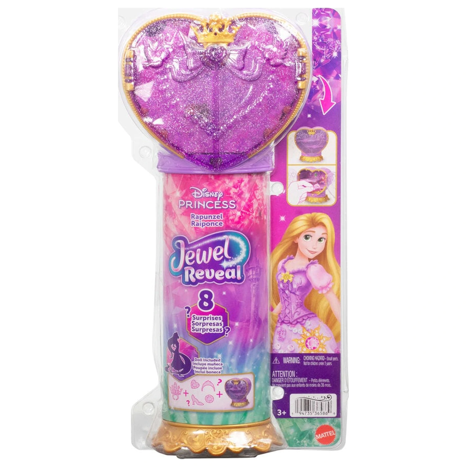 Disney Reveal Rapunzel bábika produktová fotografia