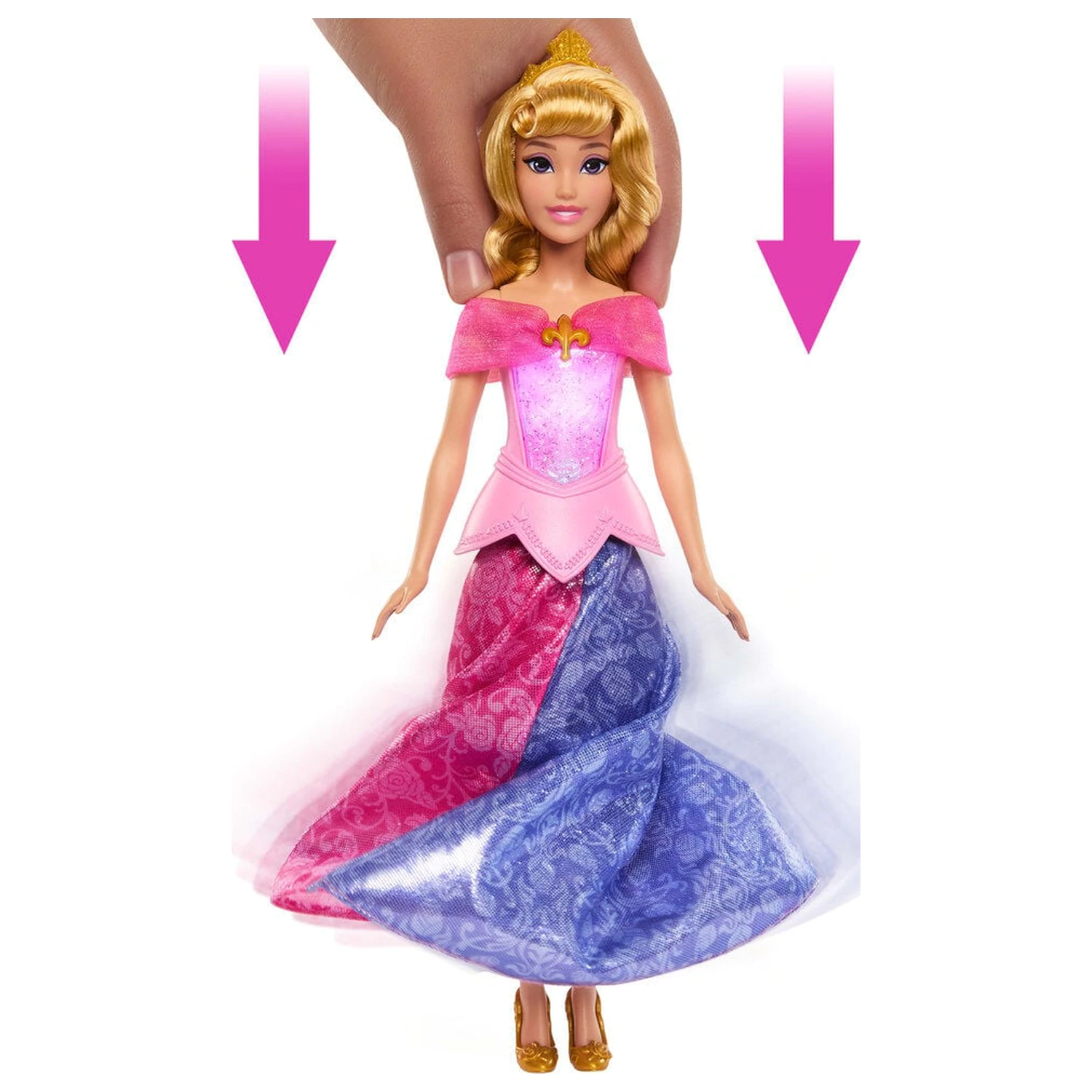 Disney Sleeping Beauty Aurora bábika produktová fotografia
