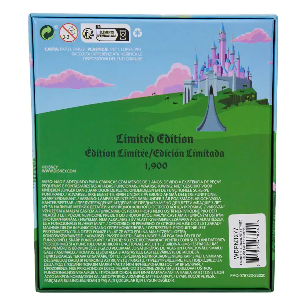 Disney by Loungefly Posuvný smaltovaný odznak Sleeping Beauty Aurora Castle & Fairies Limited Edition 8 cm produktová fotografia