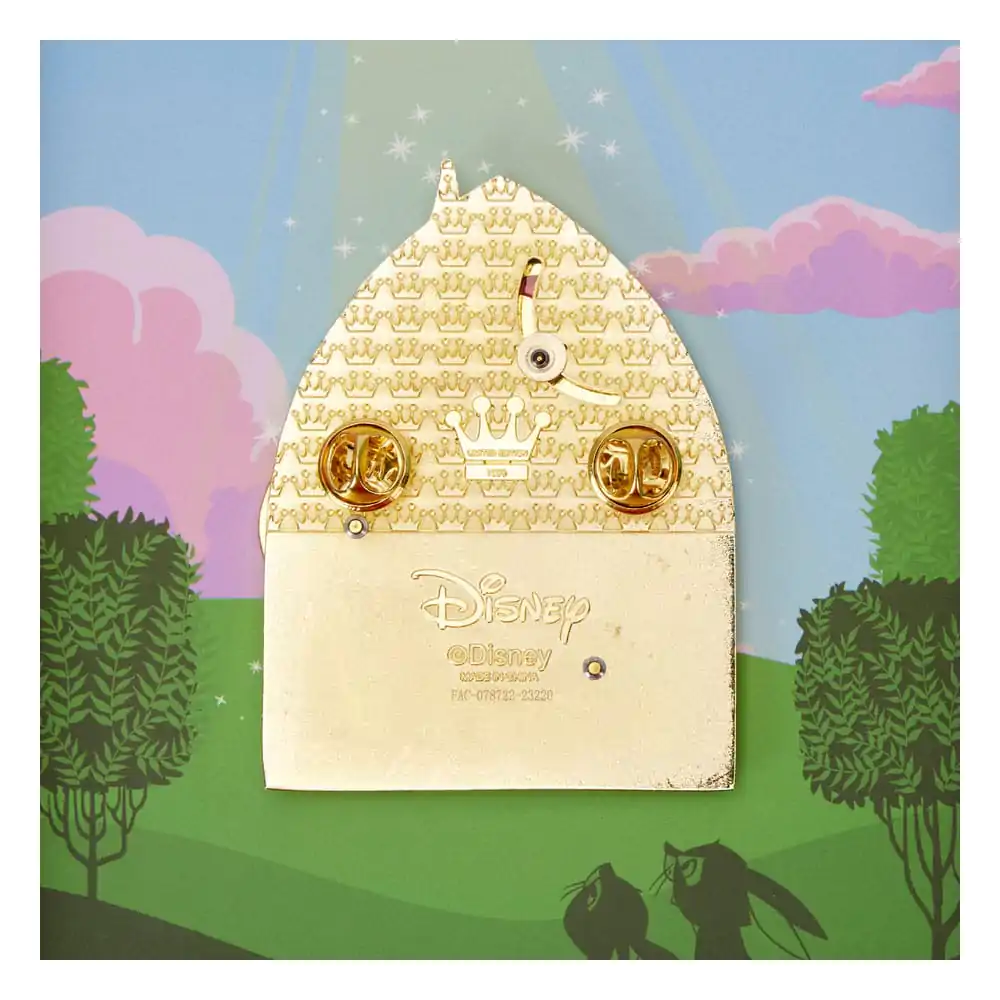 Disney by Loungefly Posuvný smaltovaný odznak Sleeping Beauty Aurora Castle & Fairies Limited Edition 8 cm produktová fotografia
