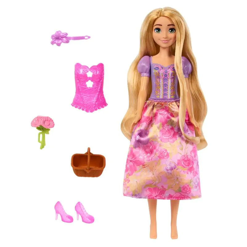 Disney Spin Reveal Rapunzel bábika produktová fotografia