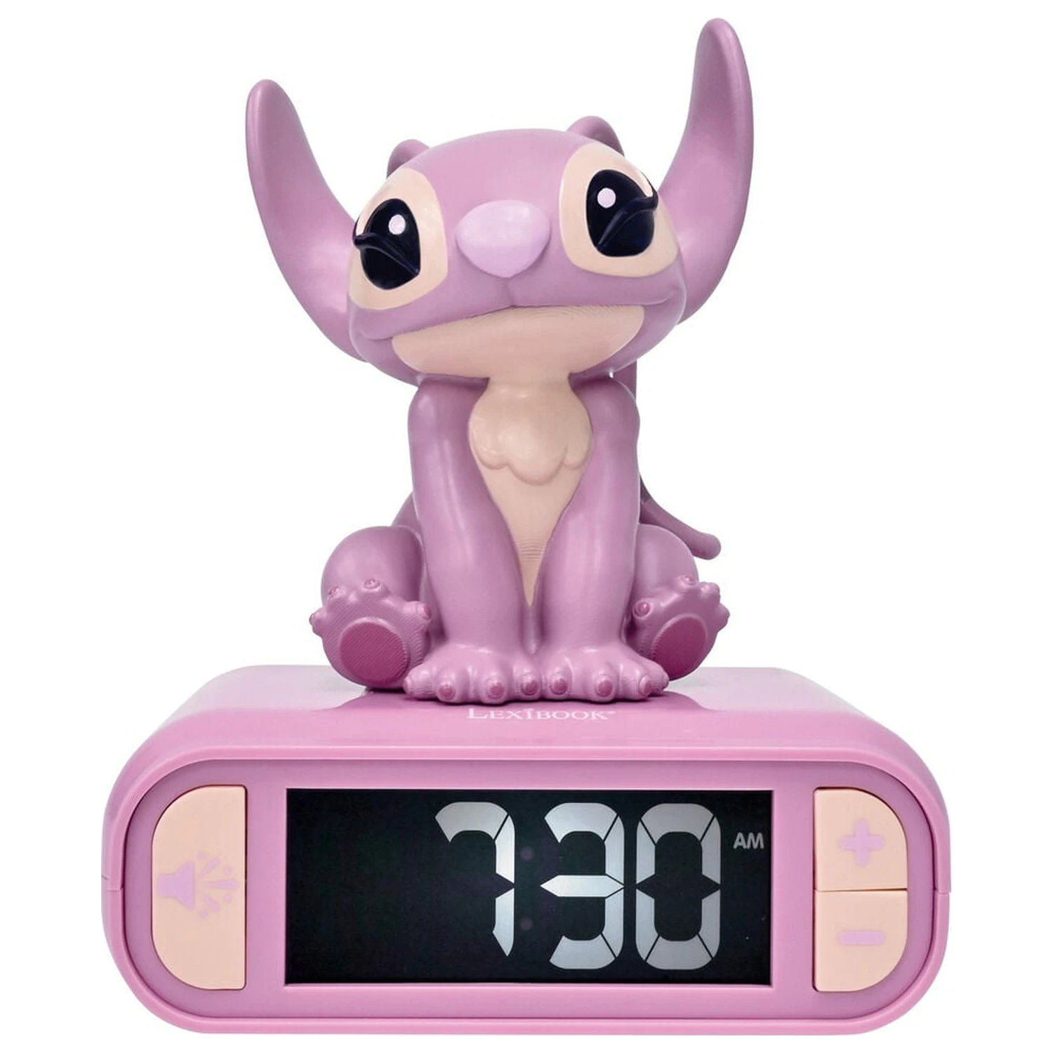 Disney Stitch 3D nočné svetlo digitálny budík produktová fotografia