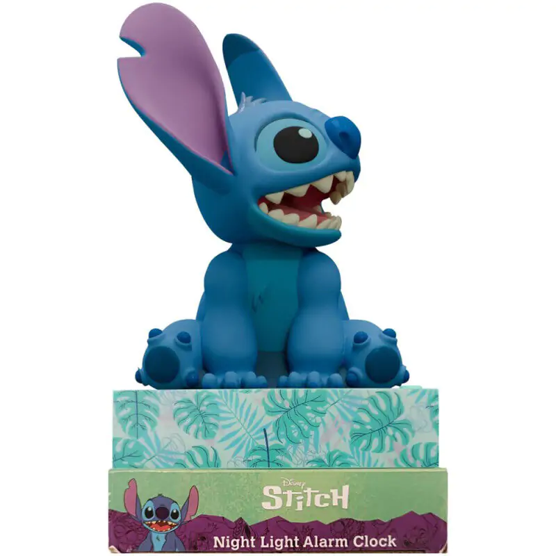 Disney Stitch 3D lampa s budíkom produktová fotografia