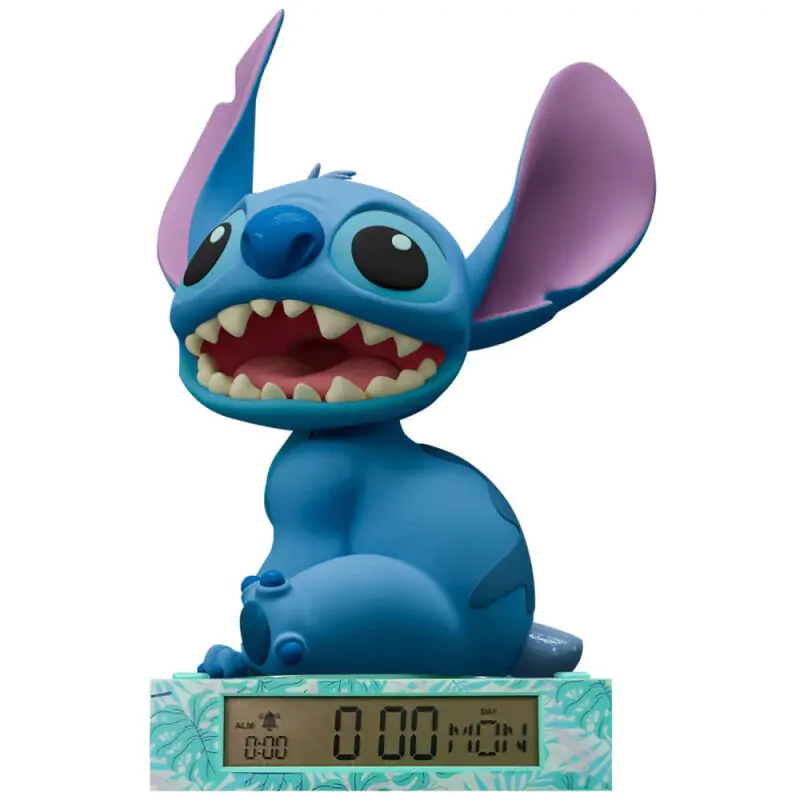 Disney Stitch 3D lampa s budíkom produktová fotografia