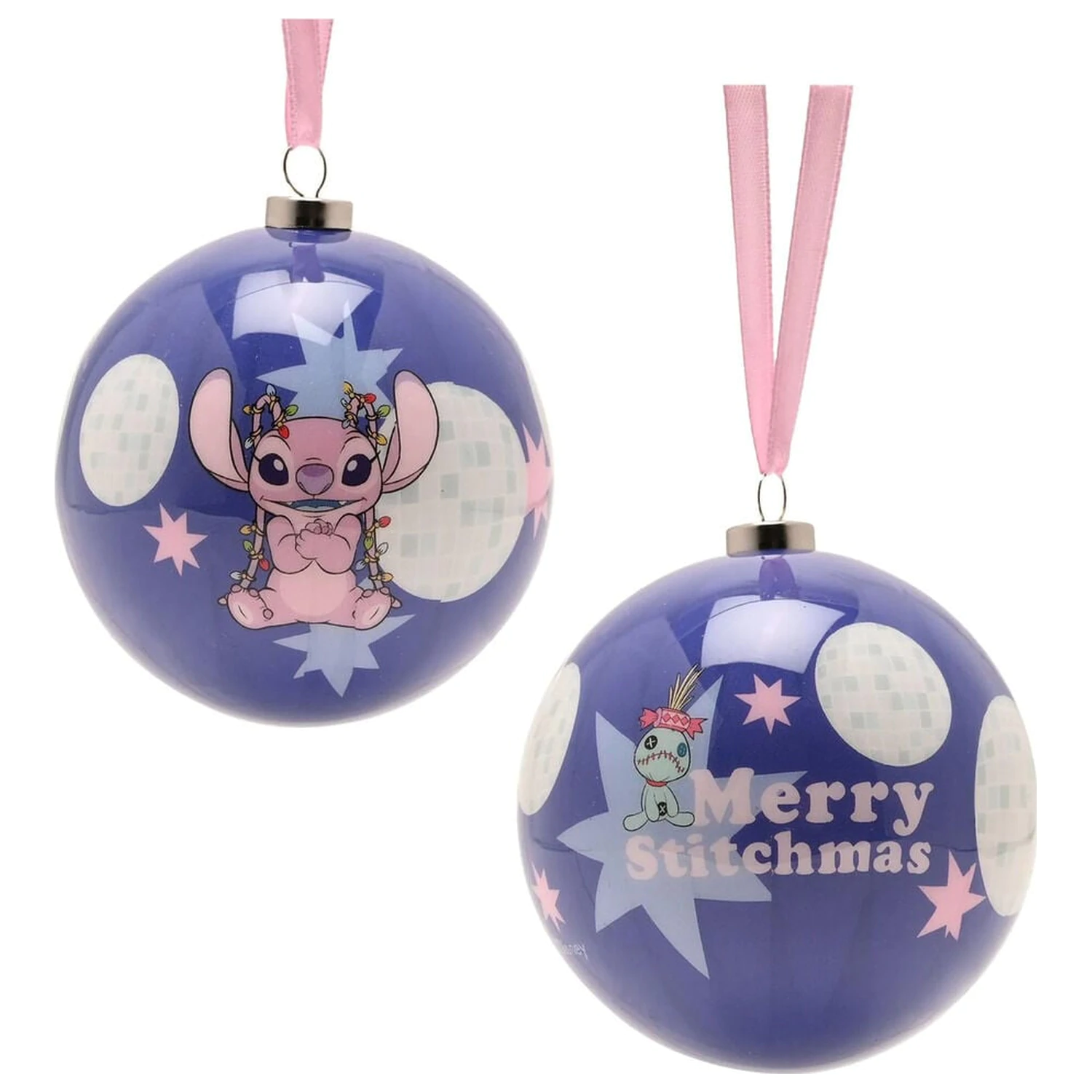 Disney Stitch súprava 4 vianočných gulí produktová fotografia