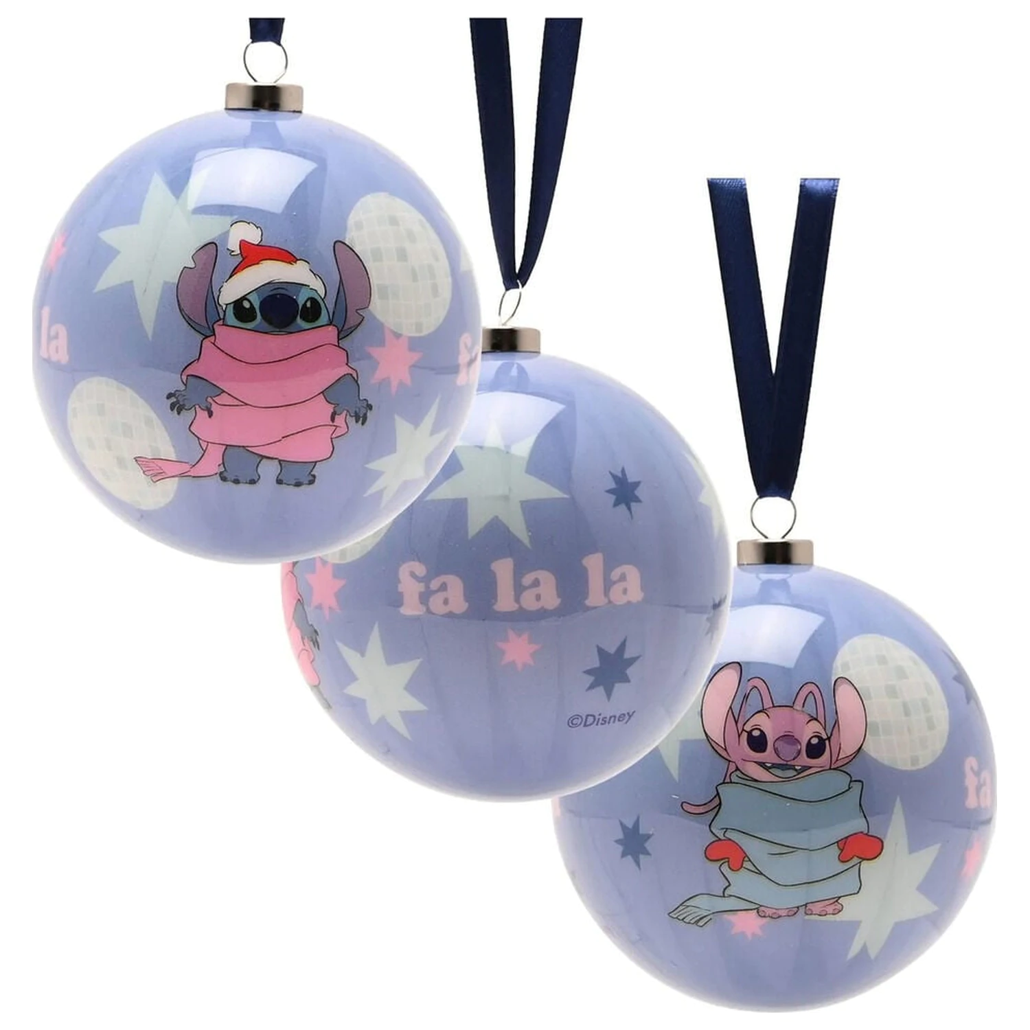 Disney Stitch súprava 4 vianočných gulí produktová fotografia