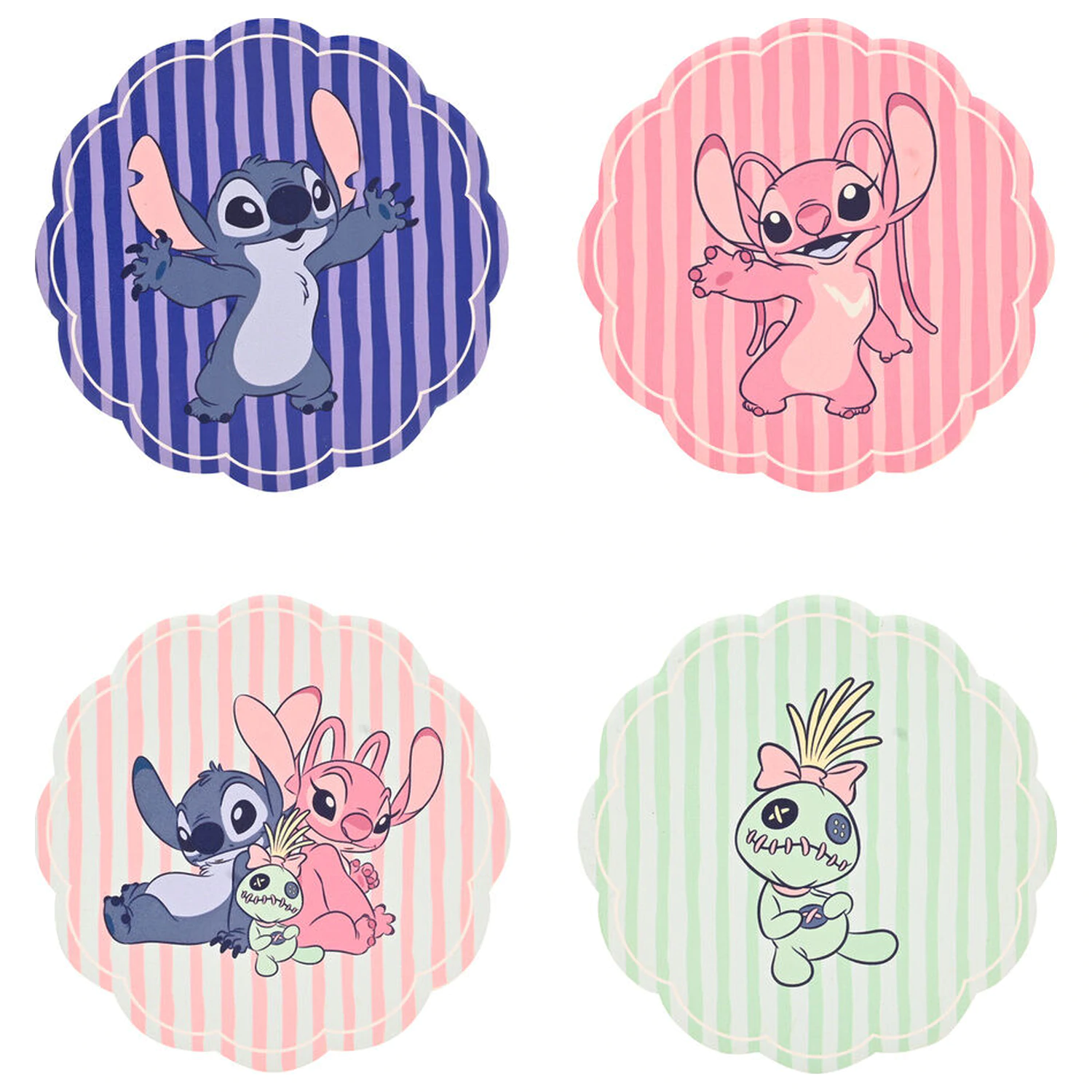 Disney Stitch súprava 4 keramických podložiek pod poháre produktová fotografia
