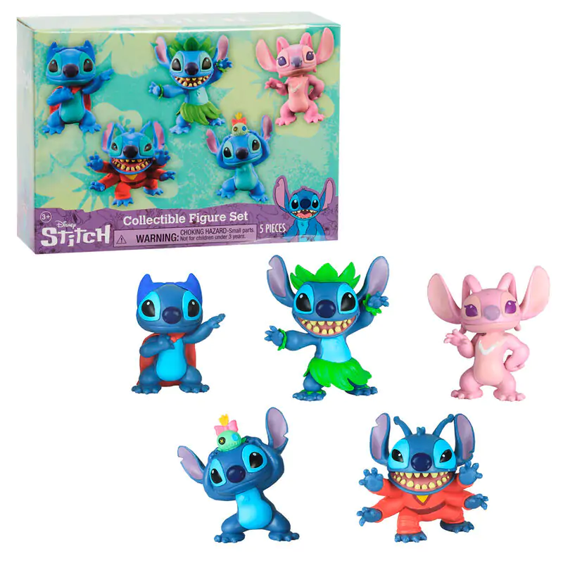 Disney Stitch pack 5 figúriek 7 cm termékfotó