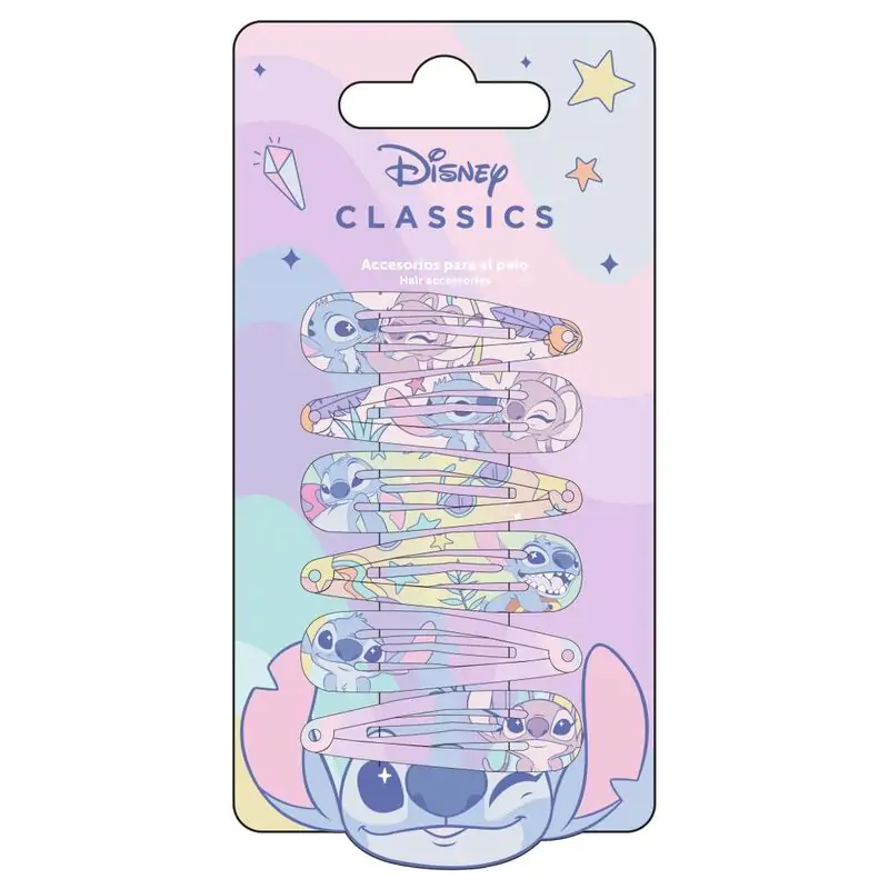 Disney Stitch blister pack 6 sponiek do vlasov produktová fotografia