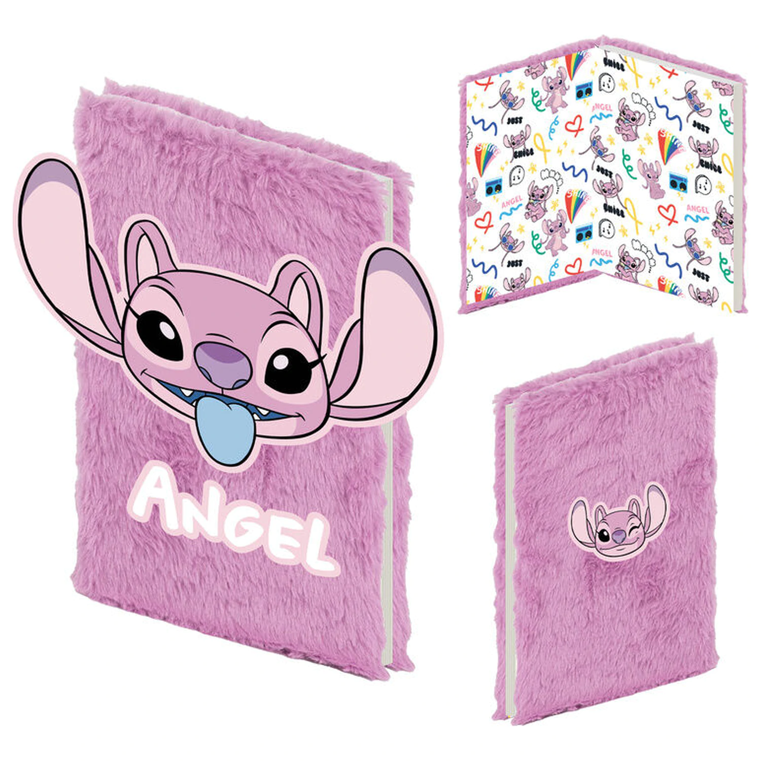 Disney Stitch Angel A5 plyšový zápisník produktová fotografia