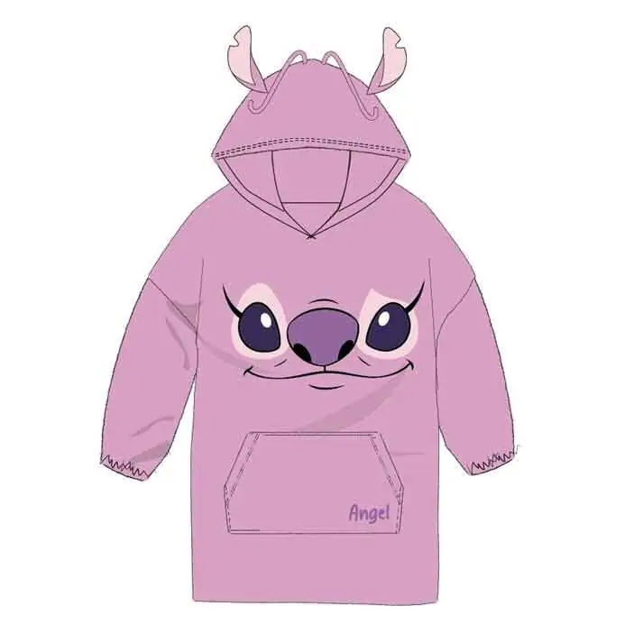 Disney Stitch Angel nadrozmerná mikina kabát pre dospelých coral produktová fotografia