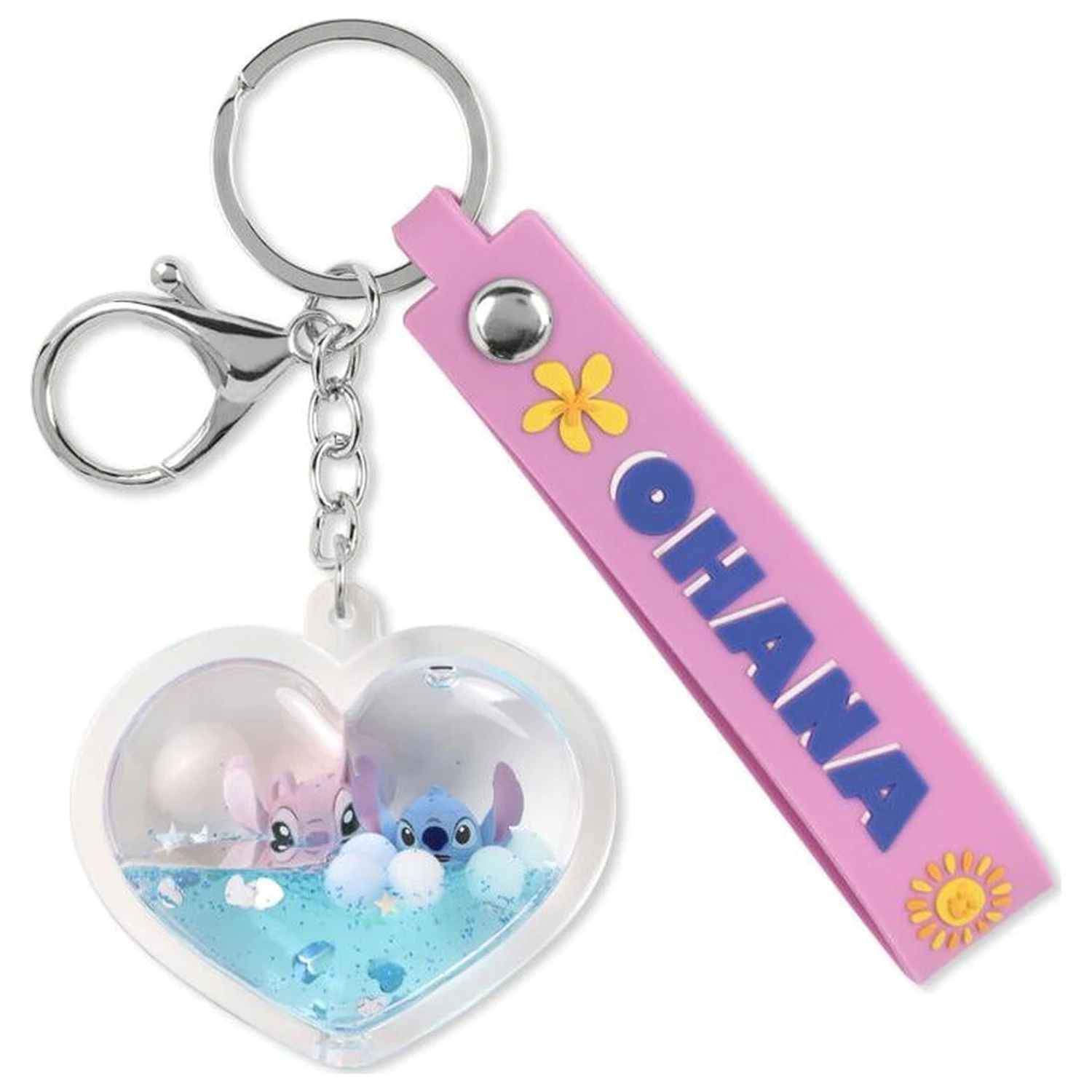 Disney Stitch & Angel Ohana Srdce kľúčenka produktová fotografia