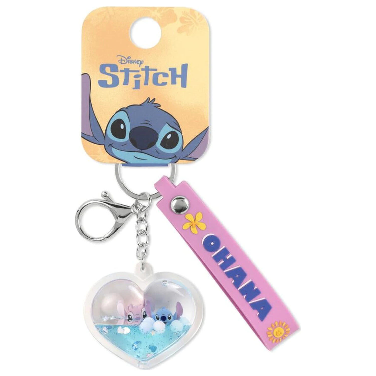Disney Stitch & Angel Ohana Srdce kľúčenka produktová fotografia